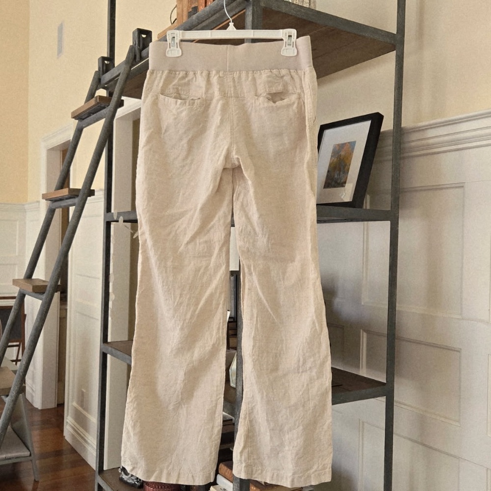 Allen Allen wide leg linen pants size M - Picture 6 of 10